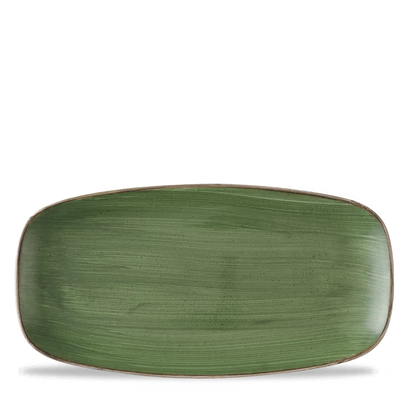 Stonecast Green Chef Oblong Plate 29,8x15,3 cm 12/box