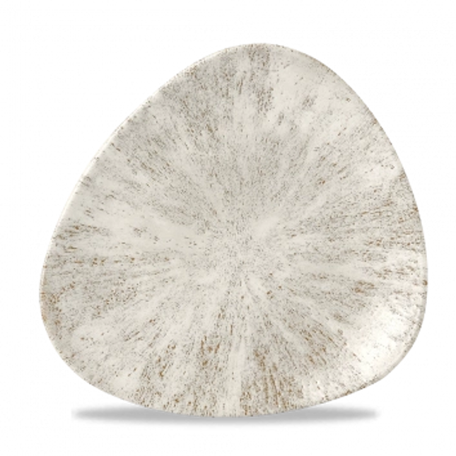 Stone Agate Grey Lotus Plate 23cm 12/box