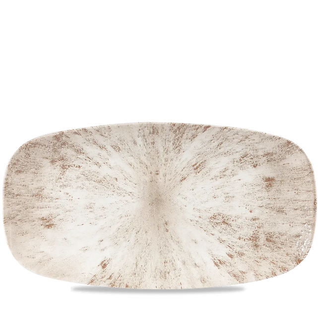 Stone Agate Grey Chefs Oblong Plate 35.5 x 18.9cm 6/box