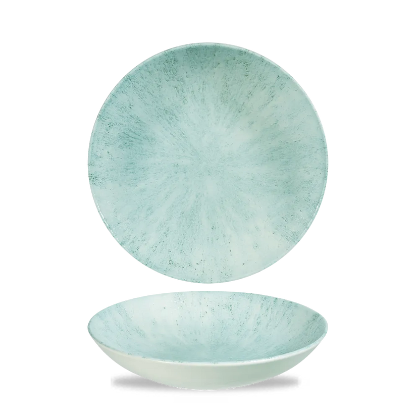 Stone Aquamarine Evolve Coupe Bowl 18cm 12/box