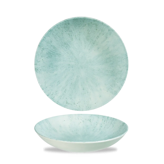 Stone Aquamarine Evolve Coupe Bowl 18cm 12/box