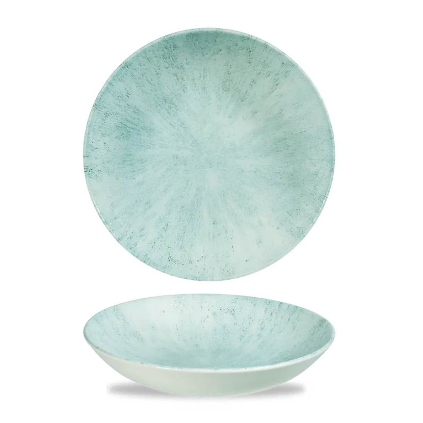 Stone Aquamarine Evolve Coupe Bowl 25cm 12/box