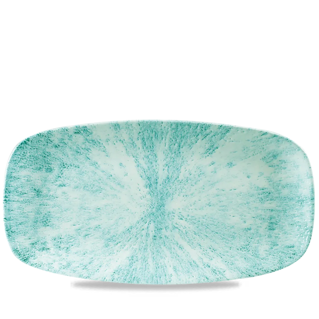 Stone Aquamarine Chefs Oblong Plate 35.5 x 18.9cm 6/box