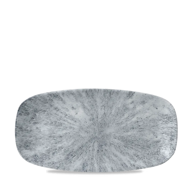 Stone Pearl Grey Chefs Oblong Plate 29.8 x 15.3cm 12/box