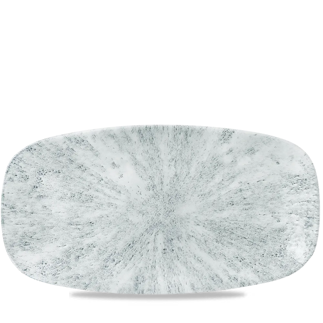 Stone Pearl Grey Chefs Oblong Plate 35.5 x 18.9cm 6/box