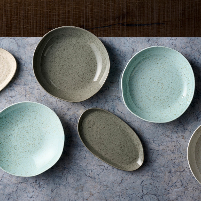 Stonecast Duck Egg Natural Organic Coupe Bowl 25 cm 6/box