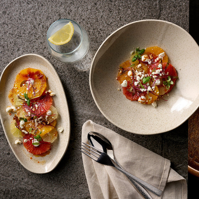 Stonecast Nutmeg Cream Organic Coupe Bowl 25 cm 6/box