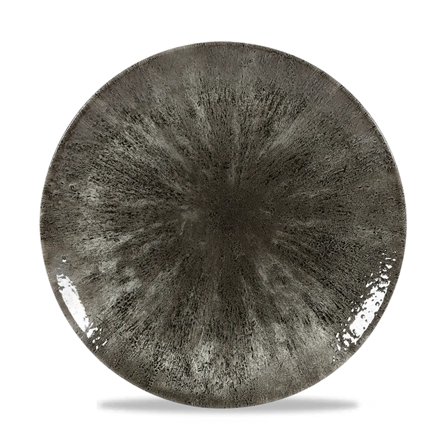 Stone Quartz Black Evolve Coupe Plate 26cm 12/box