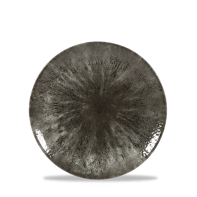 Stone Quartz Black Evolve Coupe Plate 17cm 12/box