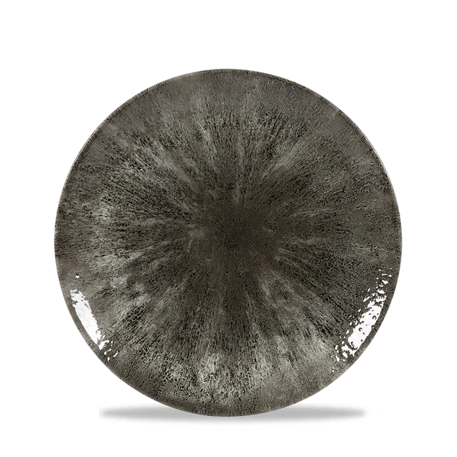 Stone Quartz Black Evolve Coupe Plate 22cm 12/box