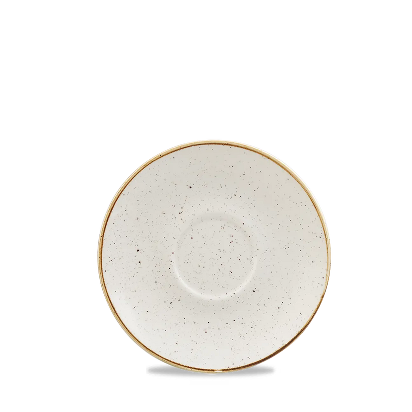 Stonecast Barley White Cappuccino Saucer 16cm 12/box