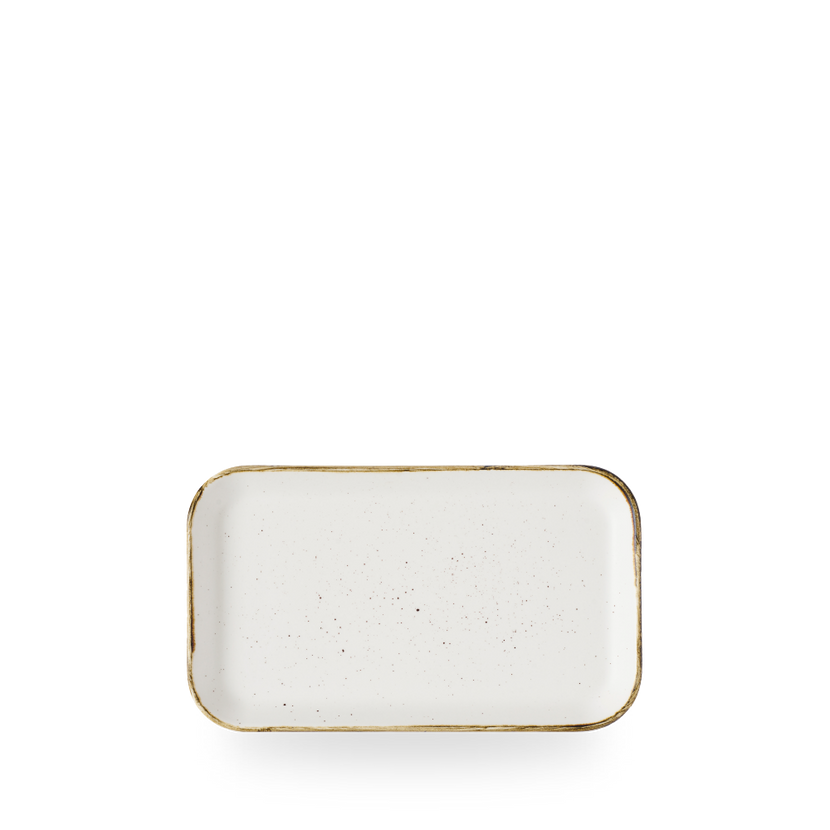 Churchill Stonecast Barley White rechthoekig bord 22 x 13 cm