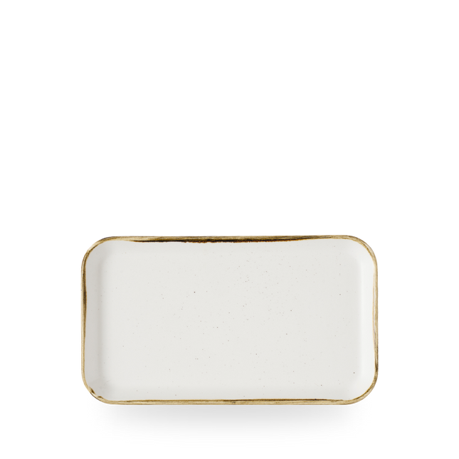 Churchill Stonecast Barley White rechthoekig bord 26 x 15 cm