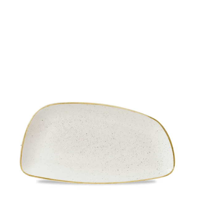 Stonecast Barley White Chefs Geo Plate 30 x 15.5cm 12/box