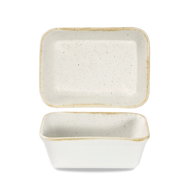 Barley White Rect Lasagna Dish 16 x 12 x 5cm 12/box