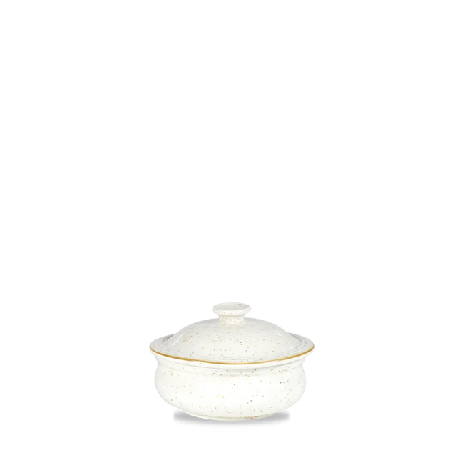 Stonecast Barley White Lidded Stewpot 444ml 6/box