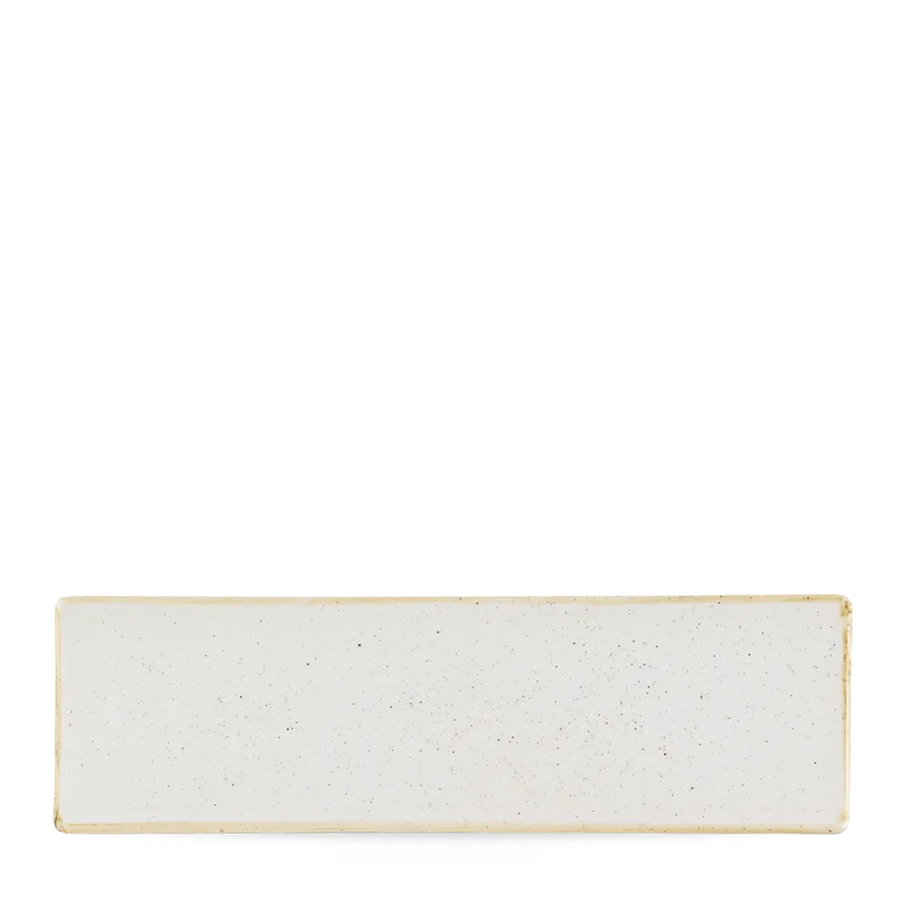 Stonecast Barley White Oblong Plate 30X9cm 6/box