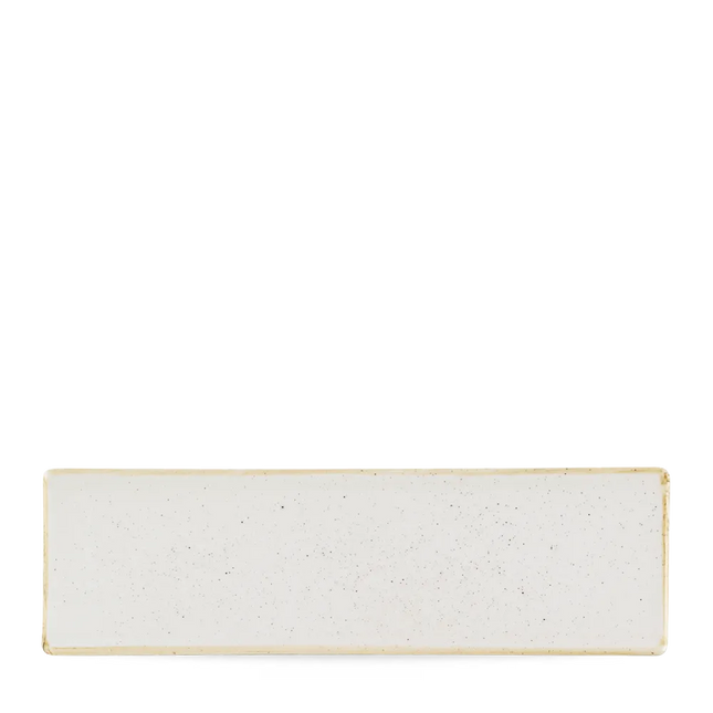 Stonecast Barley White Oblong Plate 30X9cm 6/box