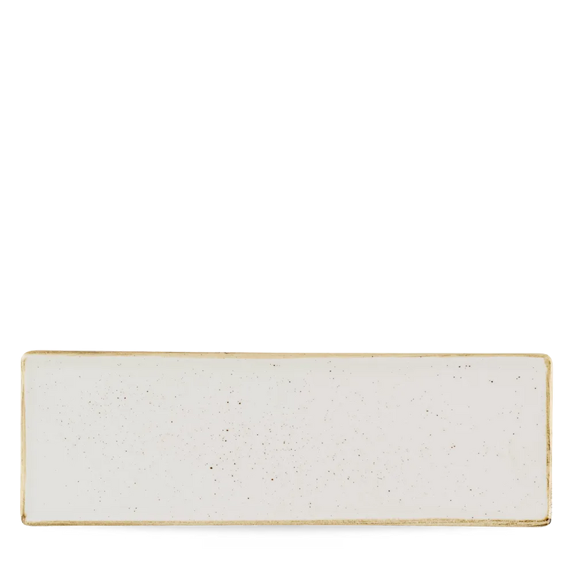 Stonecast Barley White Oblong Plate 33X11cm 6/box