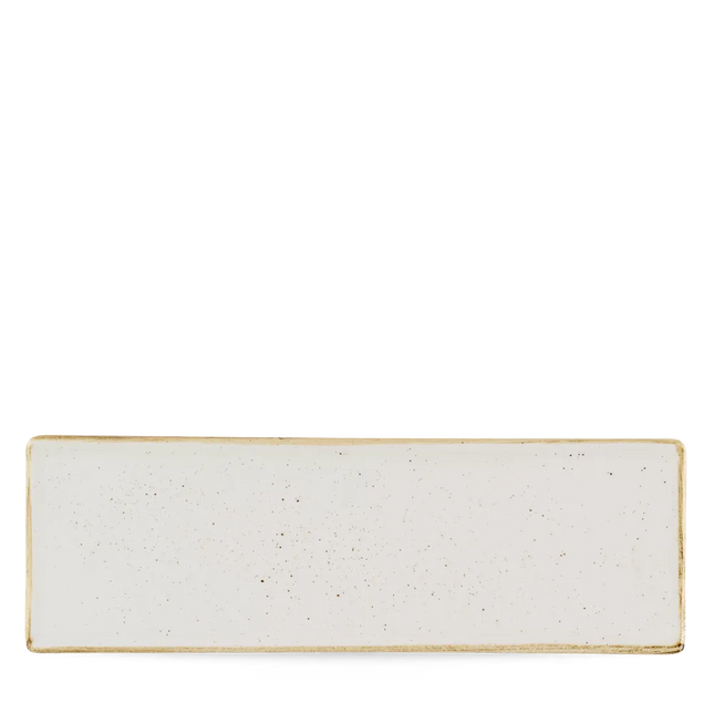 Stonecast Barley White Oblong Plate 33X11cm 6/box