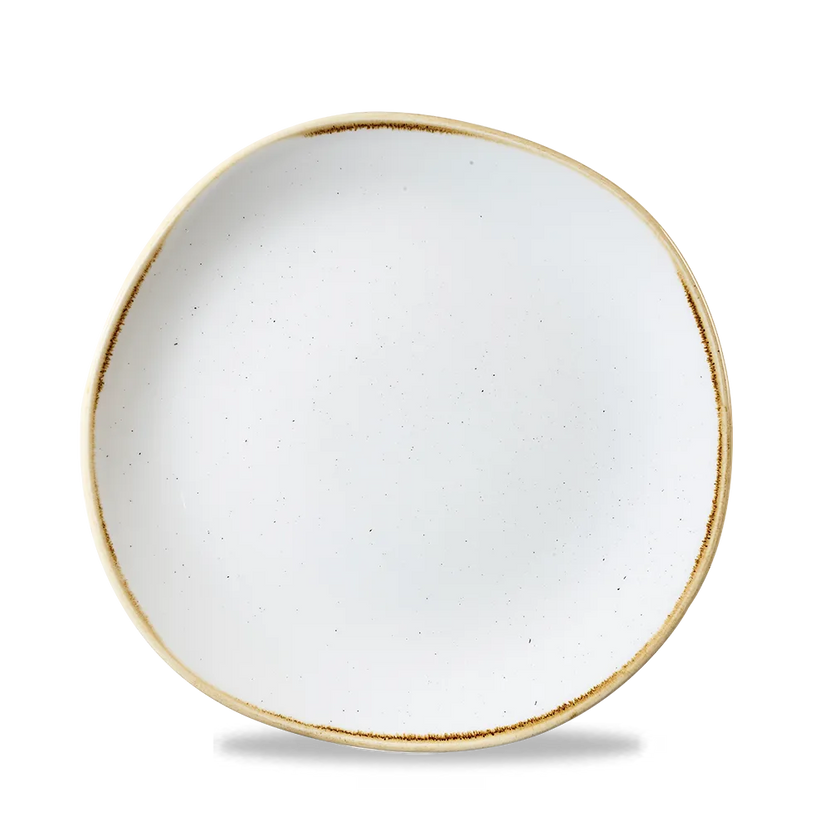 Stonecast Barley White Round Trace Plate 21cm 12/box