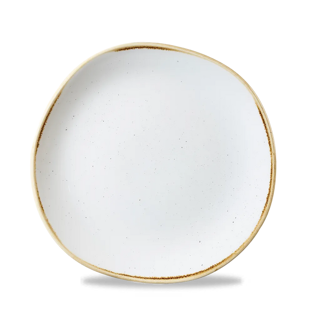 Stonecast Barley White Round Trace Plate 21cm 12/box
