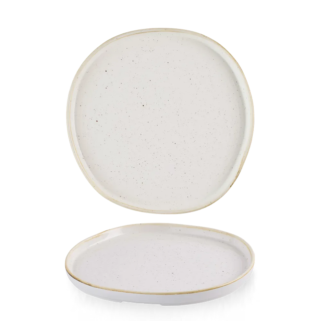 Stonecast Barley White Organic Walled Plate 25.5cm 6/box