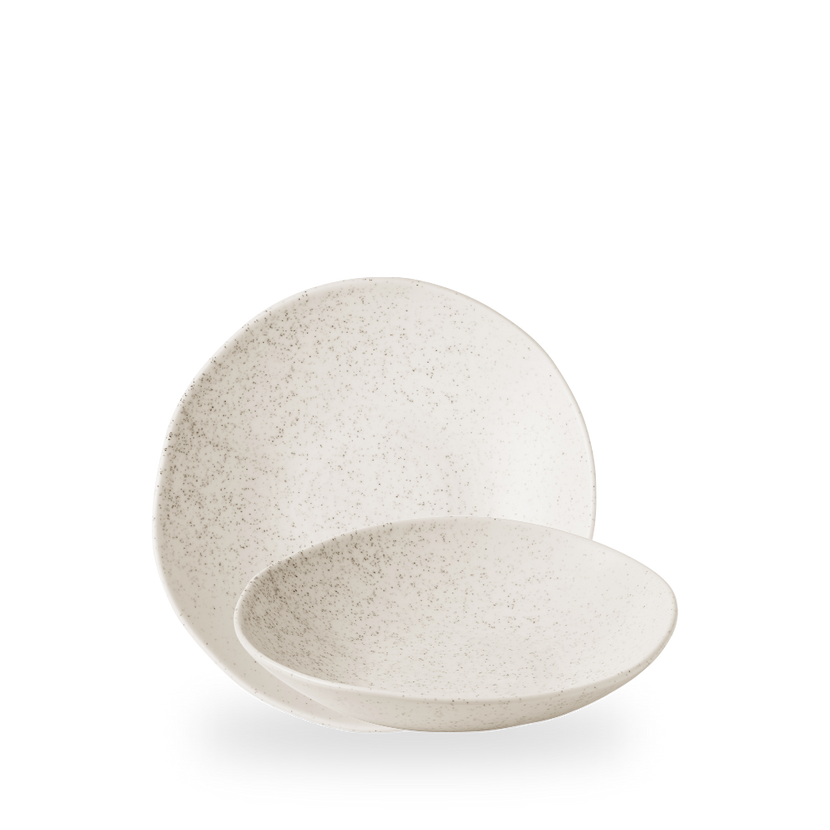 Churchill Stonecast Barley White Organic Coupe Bowl 22,5 cm – porseleinen kom – set van 6 – APS Glass & Bar Supply