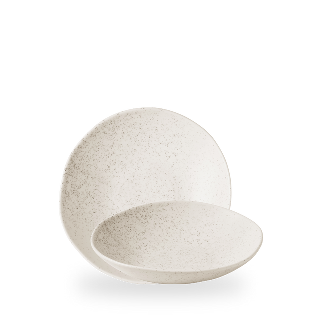 Churchill Stonecast Barley White Organic Coupe Bowl 22,5 cm – porseleinen kom – set van 6 – APS Glass & Bar Supply