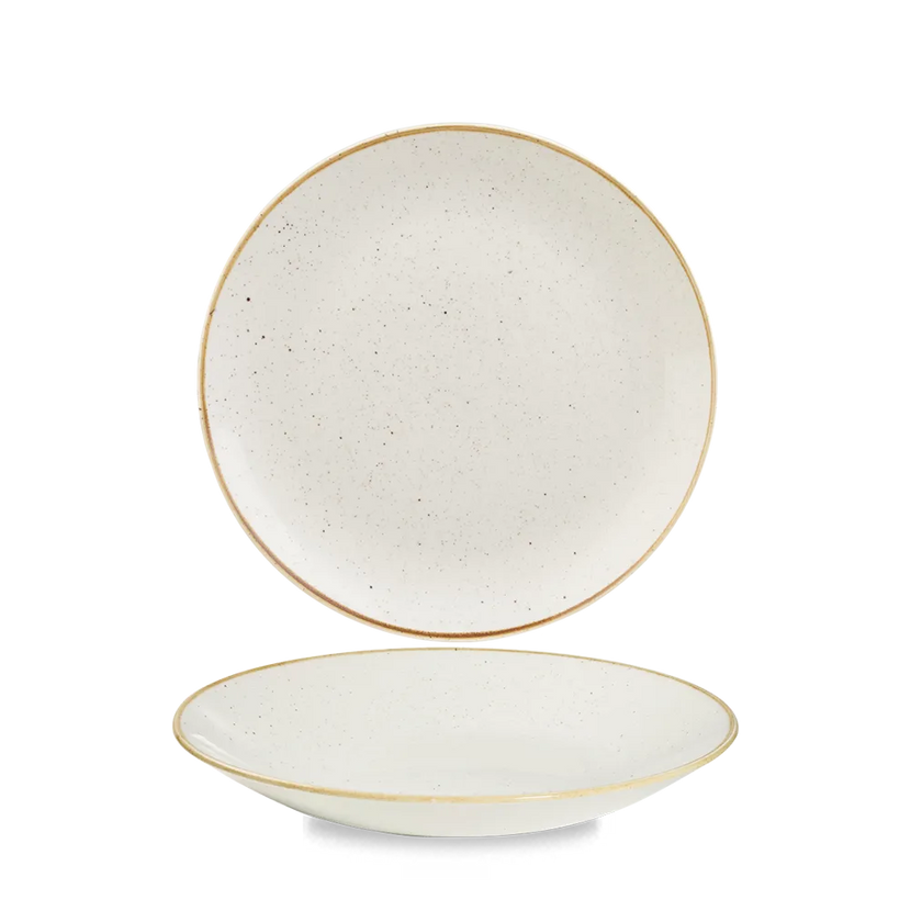 Stonecast Barley White Deep Coupe Plate 22.5cm 12/box