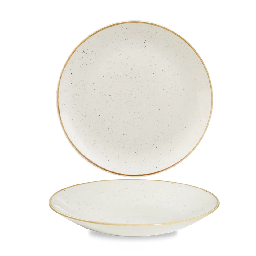 Stonecast Barley White Deep Coupe Plate 25.5cm 12/box