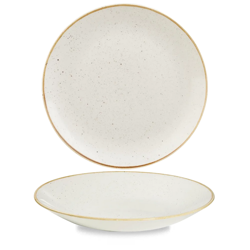 Stonecast Barley White Deep Coupe Plate 28cm 12/box