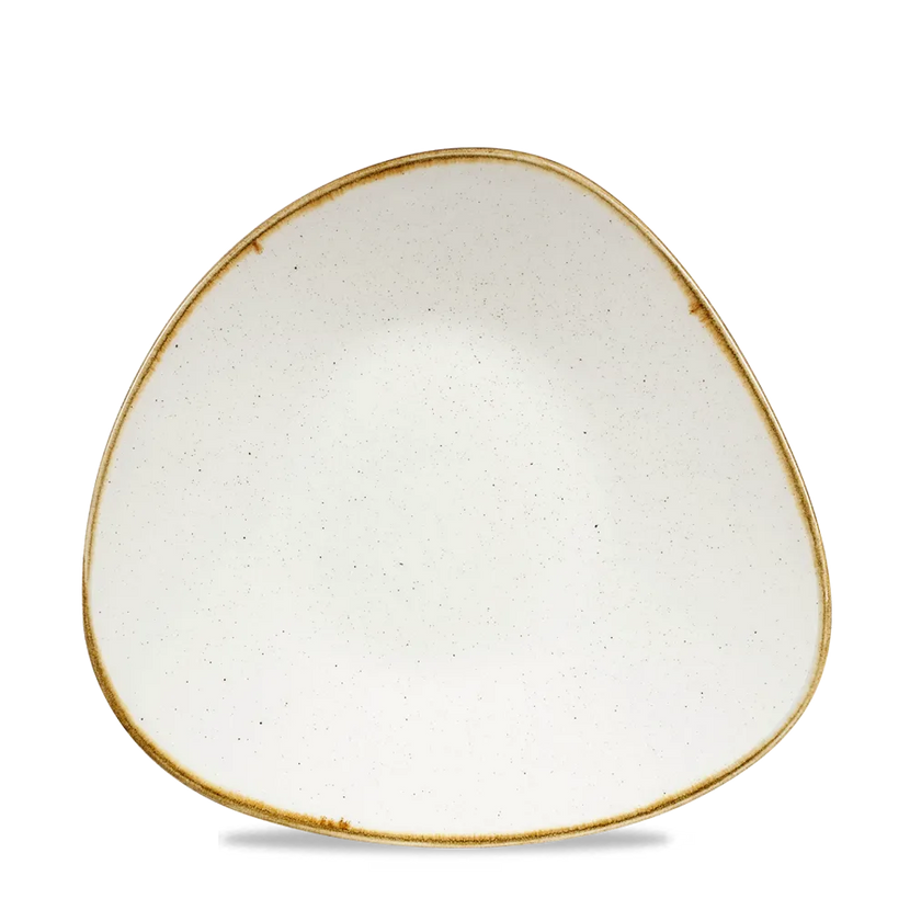 Barley White Triangle Shallow Bowl 27.2 x 26.7cm 12/box