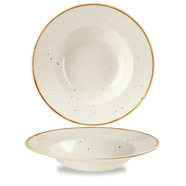 Stonecast Barley White Wide Rim Bowl Large 28cm 12/box