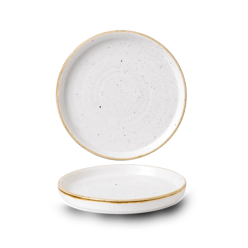 Stonecast Barley White Walled Plate 16cm 6/box