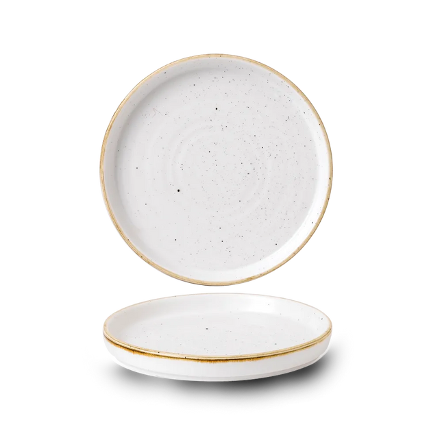 Stonecast Barley White Walled Plate 16cm 6/box