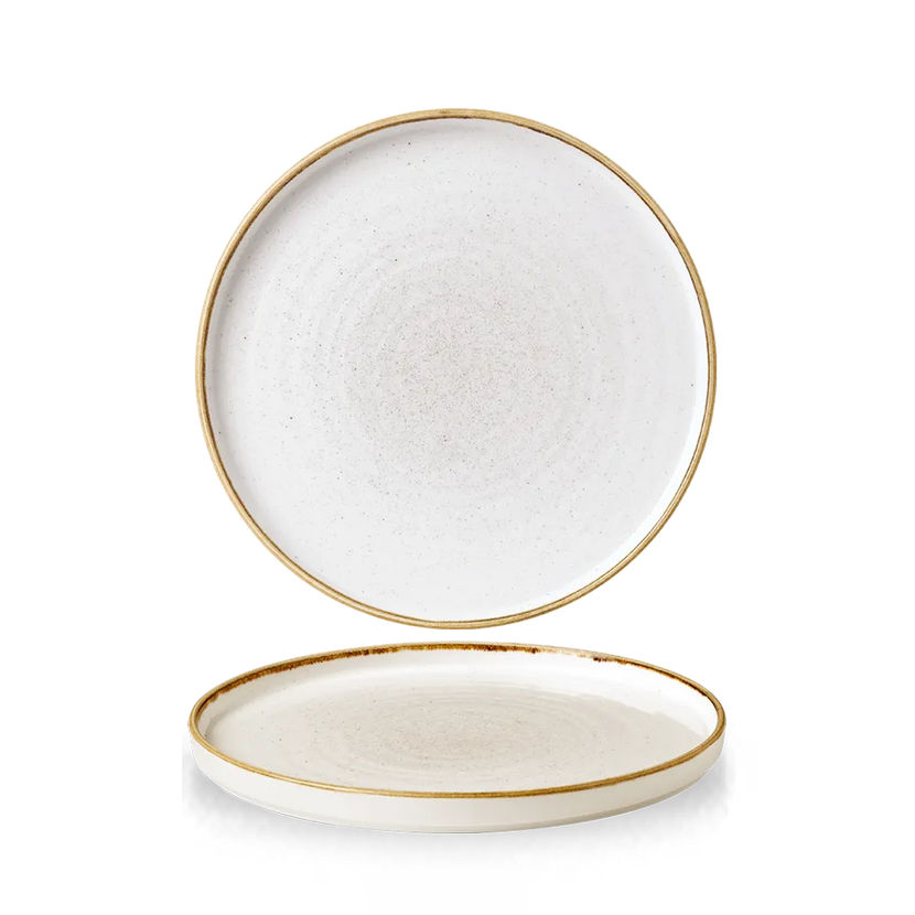 Stonecast Barley White Walled Plate 22cm 6/box