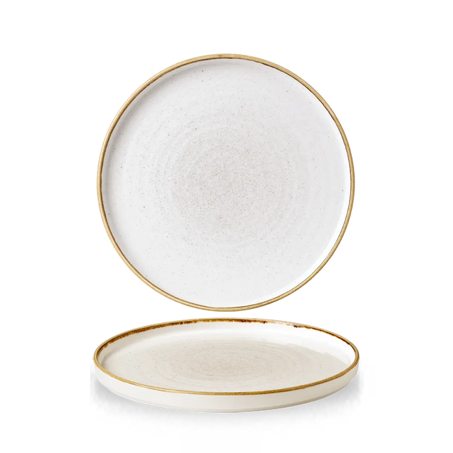 Stonecast Barley White Walled Plate 22cm 6/box