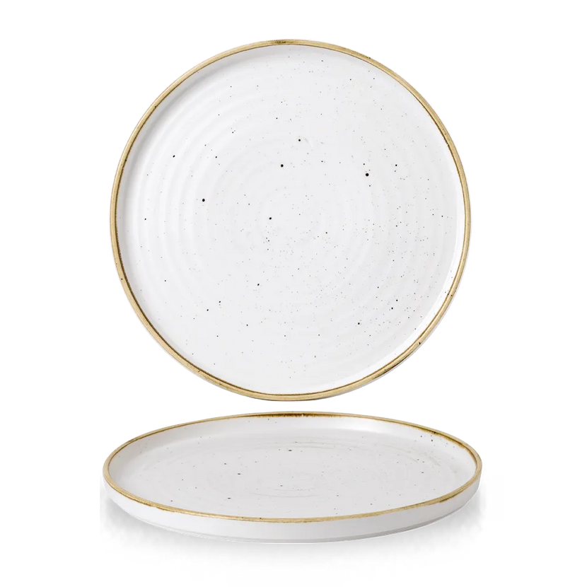 Stonecast Barley White Walled Plate 28cm 6/box