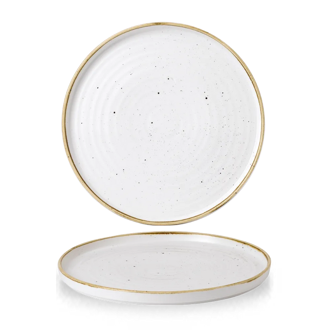 Stonecast Barley White Walled Plate 28cm 6/box