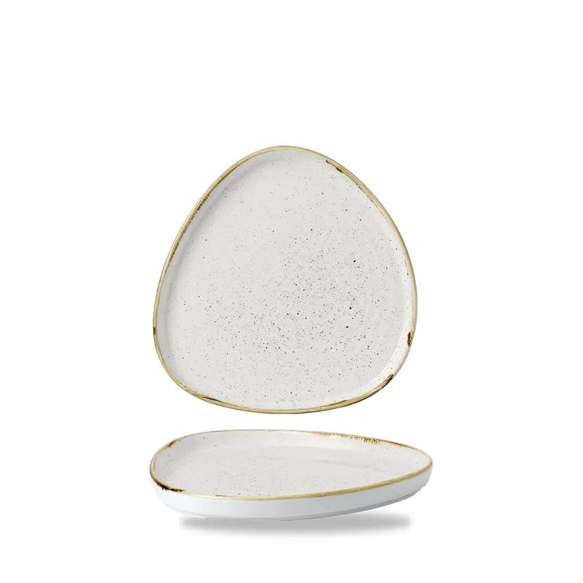 Stonecast BarleyWhite Triang. Walled Chefs Plate 20 cm 6/box