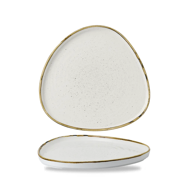 Barley White Triang. Walled Chefs Plate 27 cm 6/box