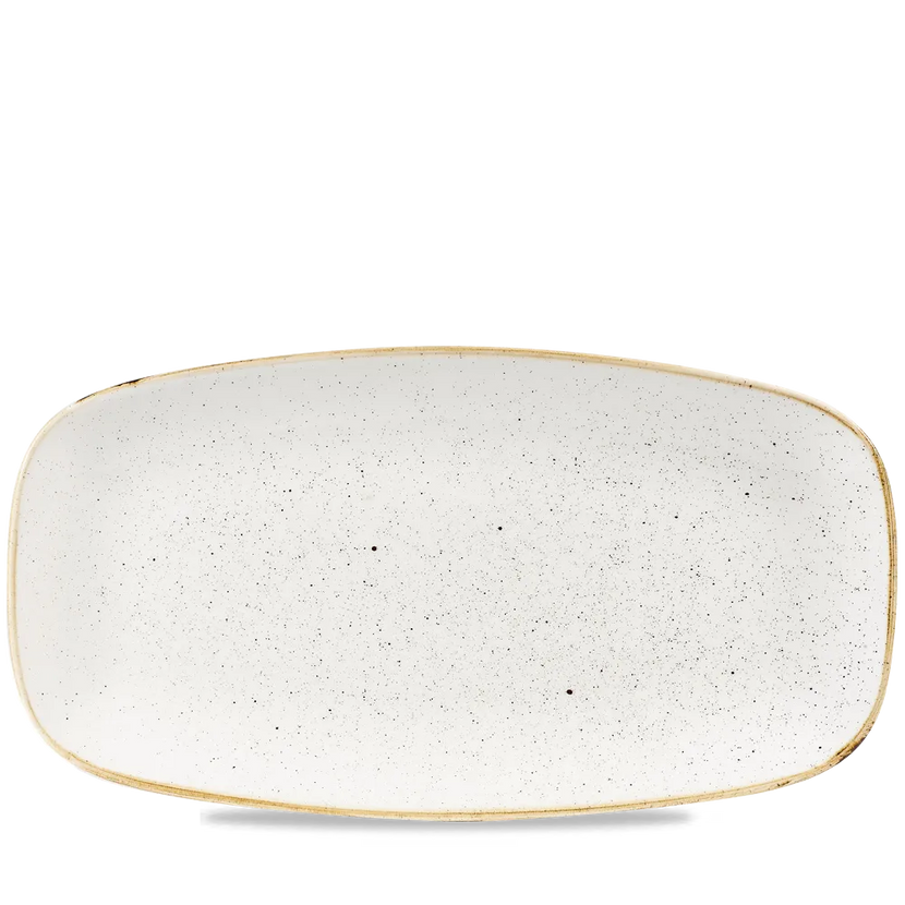 Stonecast BarleyWhite Oblong Plate 35.5 x 18.9cm 6/box