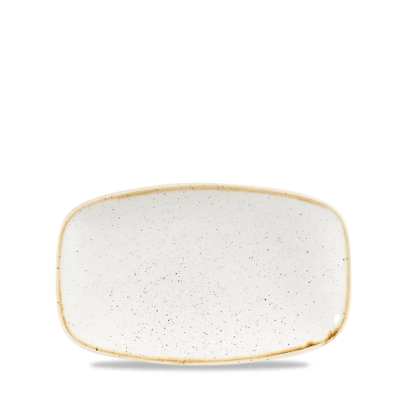 Stonecast BarleyWhite Oblong Plate 20 x 12.1cm 12/box