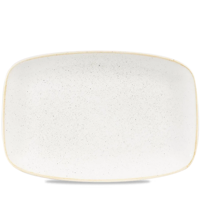 Stonecast Barley White Oblong Plate 34.4 x 23.4cm 6/box