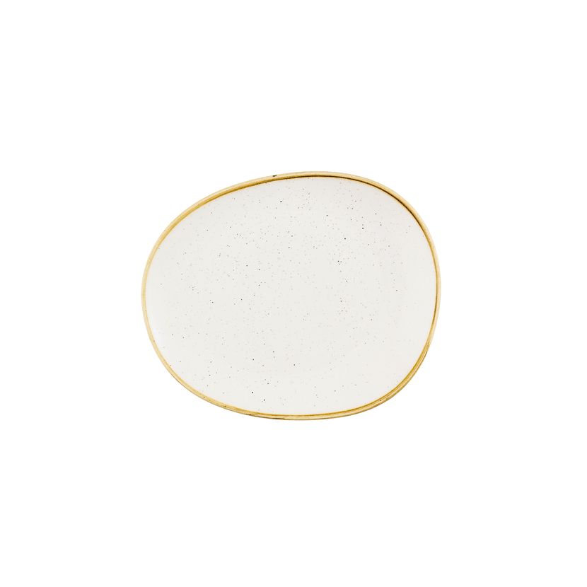 Stonecast Barley White Opal Org Plate 28 x 23,5 cm 12/box