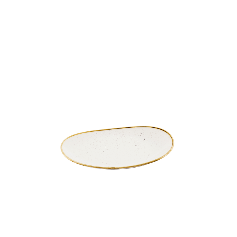 Stonecast Barley White Opal Org Plate 28 x 23,5 cm 12/box