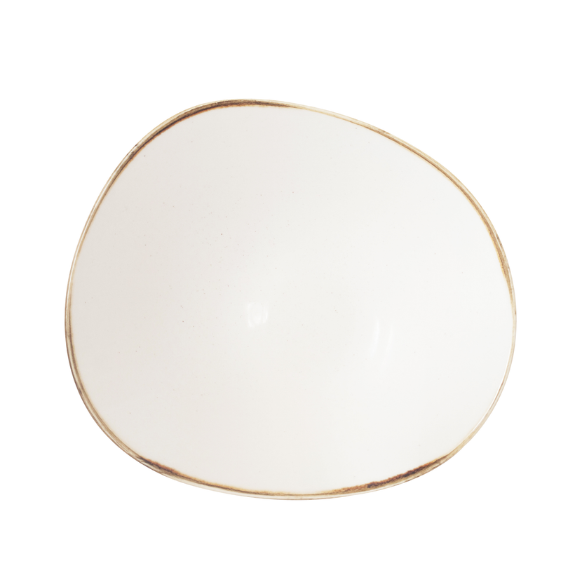 Stonecast Barley White Opal Organic Bowl 25 cm 12/box