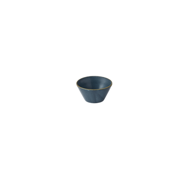 Churchill Stonecast Blueberry Zest Snack Bowl 340 ml – set van 12 snackkommen in een rijke blauwe tint, ideaal voor het serveren van snacks, tapas of kleine bijgerechten in een moderne horeca-omgeving.