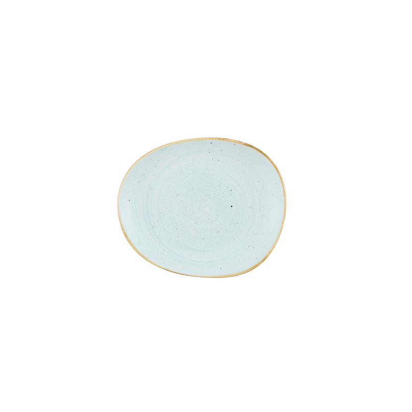Stonecast Duck Egg Opal Org Plate 18,5 x 15,5 cm 12/box